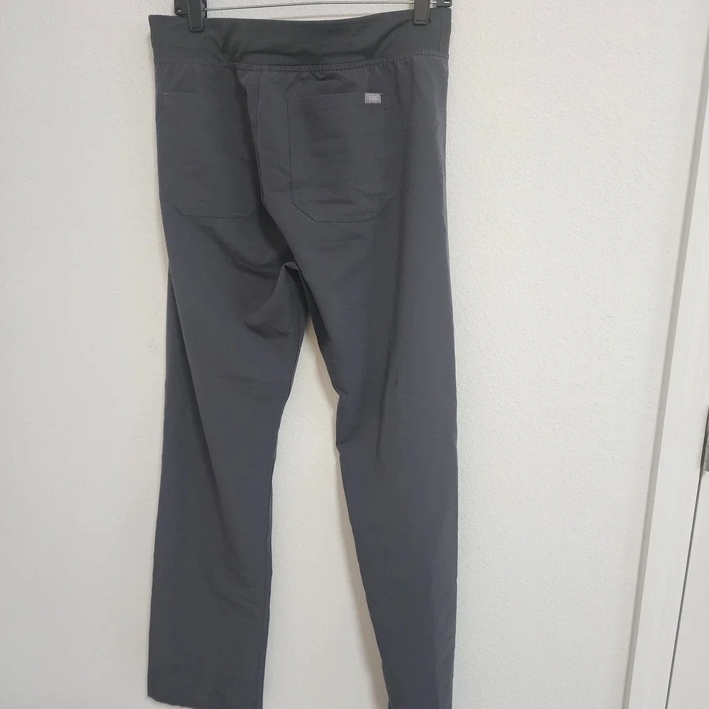 Figs Technical Collection Pants‎ Mens Medium Gray Straight Leg Drawstring Scrub